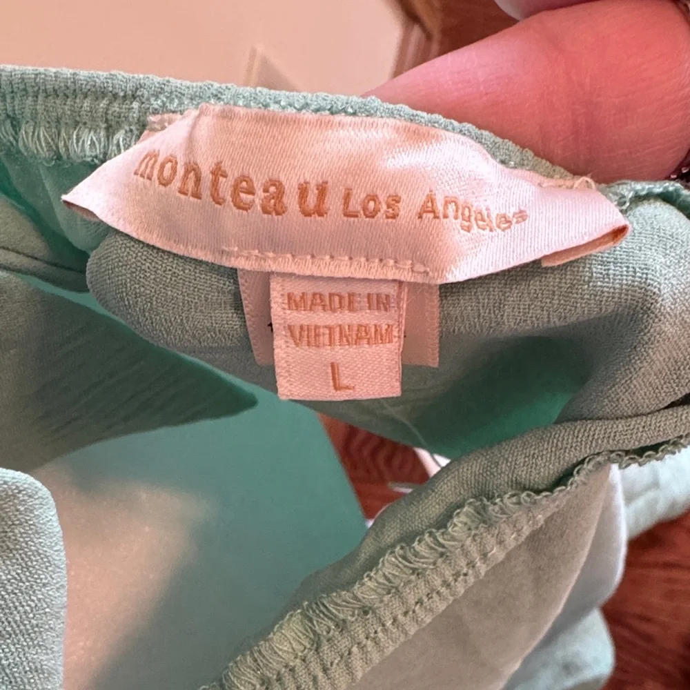 Chic Mint Green Midi Dress - Picture 3 of 4